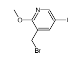 3-Bromomethyl-5-iodo-2-methoxy-pyridine Structure