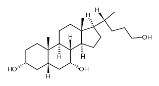 5beta-Cholan-3alpha,7alpha,24-triol structure