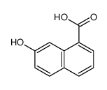 1-NAPHTHALENECARBOXYLIC ACID, 7-HYDROXY- Structure