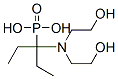 Diethyl-N,N-di-(2-hydroxyethyl)aminomethylphosphonat structure