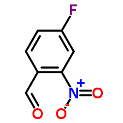 4-氟-2-硝基苯甲醛结构式