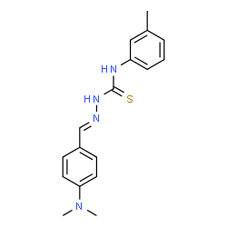 4-(dimethylamino)benzaldehyde N-(3-methylphenyl)thiosemicarbazone结构式