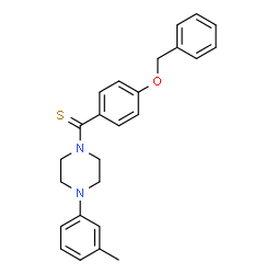 (4-(benzyloxy)phenyl)(4-(m-tolyl)piperazin-1-yl)methanethione picture