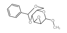 a-D-Mannopyranoside, methyl2,3-anhydro-4,6-O-(phenylmethylene)- structure