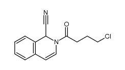 2-(4-chloro-butyryl)-1,2-dihydro-isoquinoline-1-carbonitrile结构式