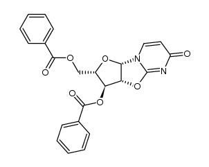 3',5'-di-O-benzoyl-2,2'-anhydro-L-uridine结构式