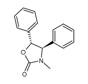 3-methyl-4,5-diphenyl-oxazolidin-2-one结构式