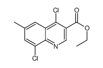 4,8-Dichloro-6-methylquinoline-3-carboxylic acid ethyl ester picture