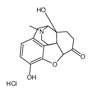 (4R,4aS,7aR,12bS)-4a,9-dihydroxy-3-methyl-2,4,5,6,7a,13-hexahydro-1H-4,12-methanobenzofuro[3,2-e]isoquinoline-7-one,hydrochloride Structure