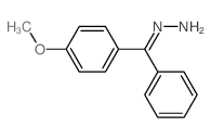 Methanone,(4-methoxyphenyl)phenyl-,hydrazone structure