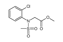 methyl N-(2-chlorophenyl)-N-(methylsulfonyl)glycinate Structure