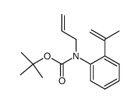 N-allyl-N-(t-butoxycarbonyl)-2-isopropenylaniline结构式