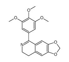 5-(3,4,5-trimethoxy-phenyl)-7,8-dihydro-[1,3]dioxolo[4,5-g]isoquinoline Structure