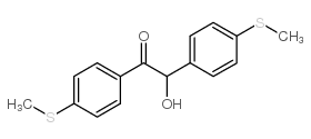 2-hydroxy-1,2-bis(4-methylsulfanylphenyl)ethanone结构式