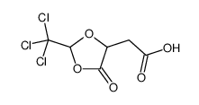 2-[5-oxo-2-(trichloromethyl)-1,3-dioxolan-4-yl]acetic acid Structure