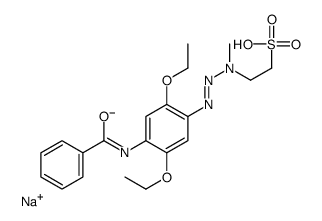 sodium 2-[3-(4-benzamido-2,5-diethoxyphenyl)-1-methyl-2-triazen-]ethanesulphonate picture