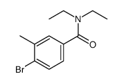 4-bromo-N,N-diethyl-3-methylbenzamide结构式