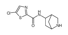 N-(2-azabicyclo[2.2.1]heptan-5-yl)-5-chloro-1,3-thiazole-2-carboxamide Structure