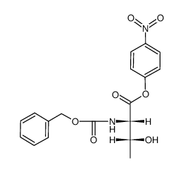 Benzyloxycarbonyl-L-threonin-<4-nitro-phenylester>结构式