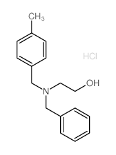 Ethanol,2-[[(4-methylphenyl)methyl](phenylmethyl)amino]-, hydrochloride (1:1) Structure