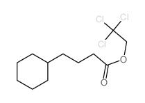 Cyclohexanebutanoicacid, 2,2,2-trichloroethyl ester Structure