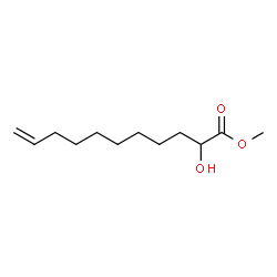 2-Hydroxy-10-undecenoic acid methyl ester结构式