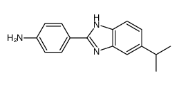 4-(6-propan-2-yl-1H-benzimidazol-2-yl)aniline结构式