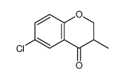 6-chloro-3-methyl-2,3-dihydrochromen-4-one结构式