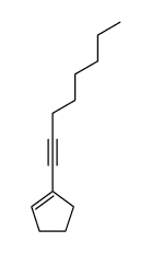 1-(1-octynyl)-1-cyclopentene结构式