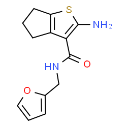 2-Amino-N-(2-furylmethyl)-5,6-dihydro-4H-cyclopenta[b]thiophene-3-carboxamide图片