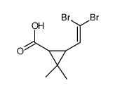 3-(2,2-dibromoethenyl)-2,2-dimethylcyclopropane-1-carboxylic acid Structure