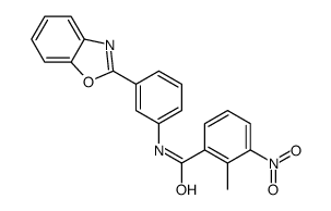 N-[3-(1,3-benzoxazol-2-yl)phenyl]-2-methyl-3-nitrobenzamide结构式