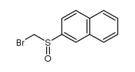 2-((bromomethyl)sulfinyl)naphthalene Structure