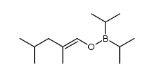 diisopropylborinic acid (E)-2,4-dimethyl-pent-1-enyl ester结构式