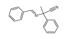 2-(benzylideneamino)-2-phenylpropanenitrile Structure