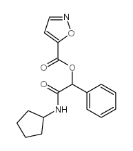 5-Isoxazolecarboxylicacid,2-(cyclopentylamino)-2-oxo-1-phenylethylester(9CI) Structure