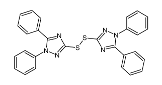 3-[(1,5-diphenyl-1,2,4-triazol-3-yl)disulfanyl]-1,5-diphenyl-1,2,4-triazole结构式