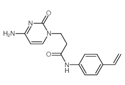 1(2H)-Pyrimidinepropanamide,4-amino-N-(4-ethenylphenyl)-2-oxo- Structure
