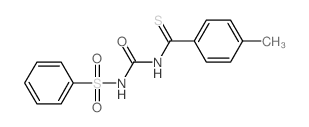 1-(benzenesulfonyl)-3-(4-methylbenzenecarbothioyl)urea Structure