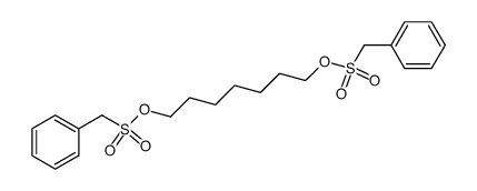 Phenyl-methanesulfonic acid 7-phenylmethanesulfonyloxy-heptyl ester Structure