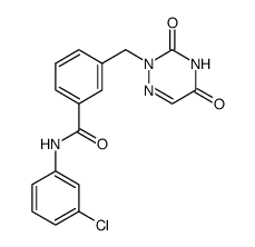 N-(3-chloro-phenyl)-3-(3,5-dioxo-4,5-dihydro-3H-[1,2,4]triazin-2-ylmethyl)-benzamide Structure