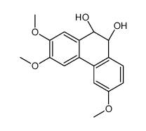 (9R,10S)-2,3,6-trimethoxy-9,10-dihydrophenanthrene-9,10-diol结构式