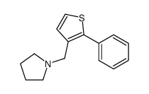 1-[(2-phenylthiophen-3-yl)methyl]pyrrolidine Structure