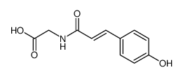 N-[4-hydroxy-(E)-cinnamoyl]-L-glycine acid结构式