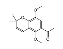 1-(5,8-dimethoxy-2,2-dimethylchromen-6-yl)ethanone Structure