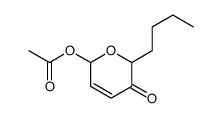 (6-butyl-5-oxo-2H-pyran-2-yl) acetate结构式