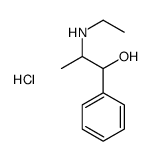 ethyl-(1-hydroxy-1-phenylpropan-2-yl)azanium,chloride结构式