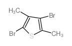 2,4-Dibromo-3,5-dimethylthiophene Structure