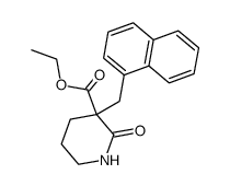 3-Naphthalen-1-ylmethyl-2-oxo-piperidine-3-carboxylic acid ethyl ester Structure