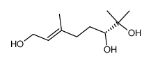 (R)-3,7-dimethyloct-2E-en-1,6,7-triol Structure